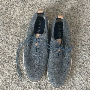 Cole Haan Men's Gray/Blue Knit Oxfords